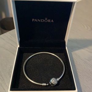 EUC Pandora Disney Belle bracelet